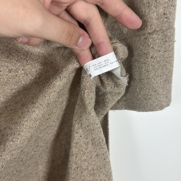 Sita Murt/ V-Neck Beige Knit Sweater Size 36 Made in Spain! - Picture 4 of 9